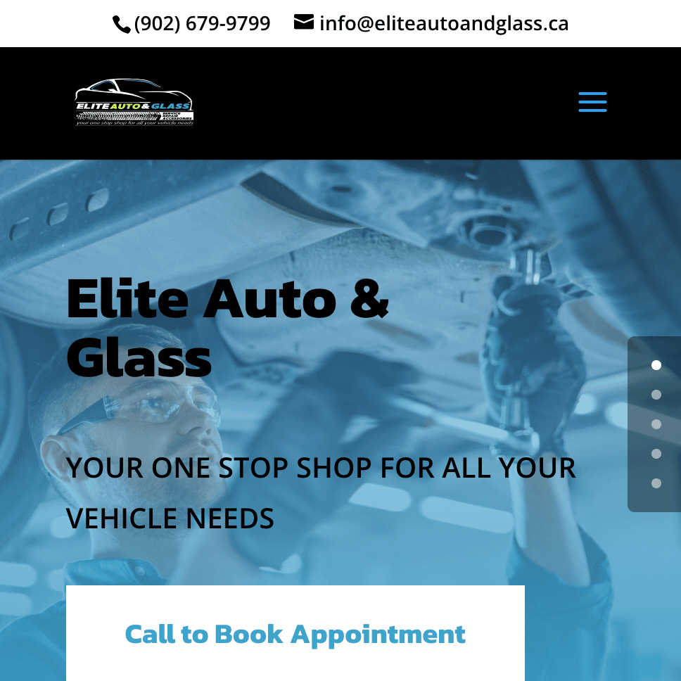 Thumbnail of www.eliteautoandglass.ca website