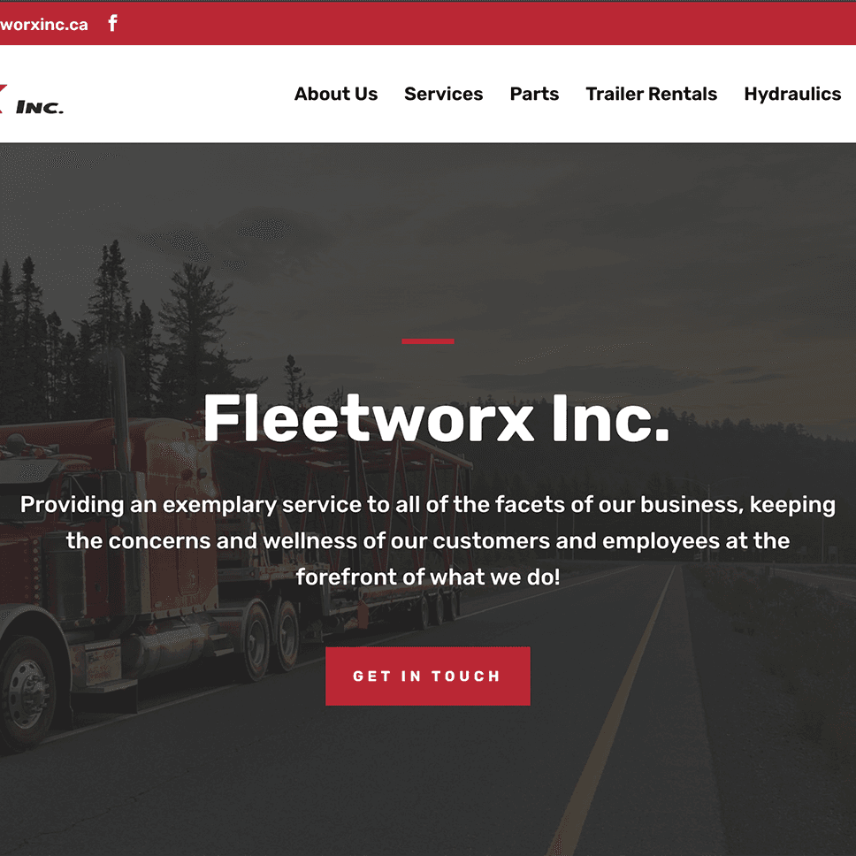 Thumbnail of fleetworxinc.ca website, created by Evan Marshall: Professional Web Developer.