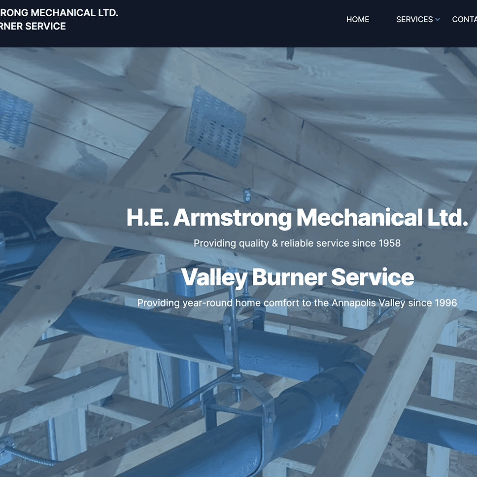 Thumbnail of www.valleyburnerservice.com website, created by Evan Marshall: Professional Web Developer.