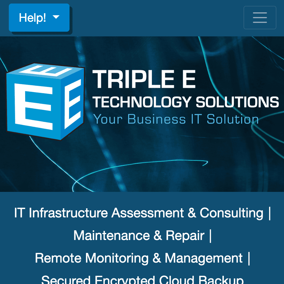 Thumbnail of tripleetech-next.vercel.app website, created by Evan Marshall: Professional Web Developer.